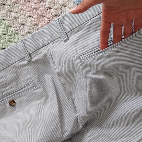 NWT Old Navy Size 40 Blue Stripe Ultimate Slim Built In Flex Shorts - Picture 16 of 16